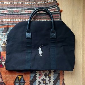 Canvas Ralph Lauren Polo Duffle Bag - perfect airplane carryon!